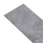 vidaXL Lamas para suelo de PVC autoadhesivas gris cemento 5,02 m² 2 mm