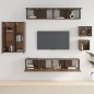 vidaXL Set de muebles para TV 8 pzas madera contrachapada roble marrón