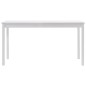 vidaXL Conjunto de comedor 7 piezas madera de pino blanco