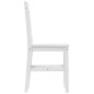 vidaXL Conjunto de comedor 7 piezas madera de pino blanco