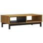 vidaXL Mesa de centro FLAM madera maciza de pino 100x50x32,5 cm