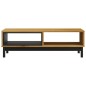 vidaXL Mesa de centro FLAM madera maciza de pino 100x50x32,5 cm