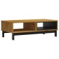vidaXL Mesa de centro FLAM madera maciza de pino 100x50x32,5 cm
