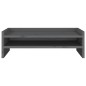 vidaXL Soporte para monitor madera maciza de pino gris 50x24x16 cm