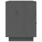 vidaXL Mesita de noche madera maciza de pino gris 40x34x45 cm vidaXL Mesita de noche madera maciza de pino gris 40x34x45 cm