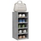 vidaXL Mueble zapatero madera contrachapada gris hormigón 31,5x35x70cm vidaXL Mueble zapatero madera contrachapada gris hormigón 31,5x35x70cm