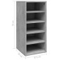 vidaXL Mueble zapatero madera contrachapada gris hormigón 31,5x35x70cm vidaXL Mueble zapatero madera contrachapada gris hormigón 31,5x35x70cm