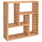 vidaXL Estante de pared madera maciza nogal 49x15x49 cm vidaXL Estante de pared madera maciza nogal 49x15x49 cm
