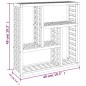vidaXL Estante de pared madera maciza nogal 49x15x49 cm vidaXL Estante de pared madera maciza nogal 49x15x49 cm