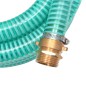 vidaXL Manguera de succión con conectores de latón 7 m 25 mm verde vidaXL Manguera de succión con conectores de latón 7 m 25 mm verde