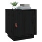 vidaXL Mesitas de noche 2 uds madera maciza de pino negro 40x34x45 cm vidaXL Mesitas de noche 2 uds madera maciza de pino negro 40x34x45 cm