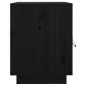 vidaXL Mesitas de noche 2 uds madera maciza de pino negro 40x34x45 cm vidaXL Mesitas de noche 2 uds madera maciza de pino negro 40x34x45 cm