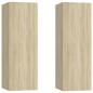 vidaXL Set de muebles para TV 6 pzas madera contrachapada roble sonoma