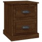 vidaXL Mesita de noche madera contrachapada marrón roble 39x39x47,5 cm