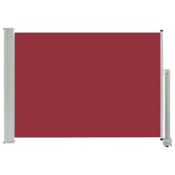 vidaXL Toldo lateral retráctil de jardín rojo 80x300 cm