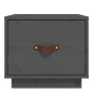 vidaXL Mesitas de noche 2 uds madera maciza de pino gris 40x34x35 cm
