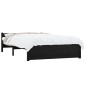 vidaXL Estructura de cama madera maciza negra 140x200 cm vidaXL Estructura de cama madera maciza negra 140x200 cm