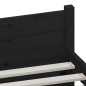vidaXL Estructura de cama madera maciza negra 140x200 cm vidaXL Estructura de cama madera maciza negra 140x200 cm