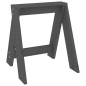 vidaXL Taburetes 2 unidades madera maciza de pino gris 40x40x45 cm vidaXL Taburetes 2 unidades madera maciza de pino gris 40x40x45 cm