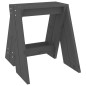 vidaXL Taburetes 2 unidades madera maciza de pino gris 40x40x45 cm vidaXL Taburetes 2 unidades madera maciza de pino gris 40x40x45 cm