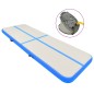 vidaXL Esterilla inflable de gimnasia con bomba PVC azul 400x100x15 cm vidaXL Esterilla inflable de gimnasia con bomba PVC azul 400x100x15 cm