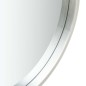 vidaXL Espejo de pared con correa plateado 40 cm vidaXL Espejo de pared con correa plateado 40 cm