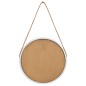 vidaXL Espejo de pared con correa plateado 40 cm vidaXL Espejo de pared con correa plateado 40 cm