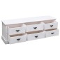 vidaXL Mueble para TV madera paulownia blanco envejecido 108x30x40 cm vidaXL Mueble para TV madera paulownia blanco envejecido 108x30x40 cm