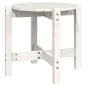vidaXL Mesa de centro de madera maciza de pino blanco Ø52,5x45 cm vidaXL Mesa de centro de madera maciza de pino blanco Ø52,5x45 cm