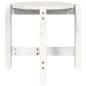 vidaXL Mesa de centro de madera maciza de pino blanco Ø52,5x45 cm vidaXL Mesa de centro de madera maciza de pino blanco Ø52,5x45 cm