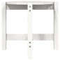 vidaXL Mesa de centro de madera maciza de pino blanco Ø52,5x45 cm vidaXL Mesa de centro de madera maciza de pino blanco Ø52,5x45 cm