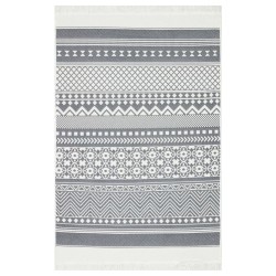 vidaXL Alfombra de algodón blanca 160x230 cm