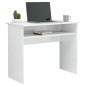 vidaXL Escritorio de madera contrachapada blanco brillo 90x50x74 cm vidaXL Escritorio de madera contrachapada blanco brillo 90x50x74 cm