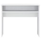 vidaXL Escritorio de madera contrachapada blanco brillo 90x50x74 cm vidaXL Escritorio de madera contrachapada blanco brillo 90x50x74 cm