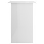 vidaXL Escritorio de madera contrachapada blanco brillo 90x50x74 cm vidaXL Escritorio de madera contrachapada blanco brillo 90x50x74 cm