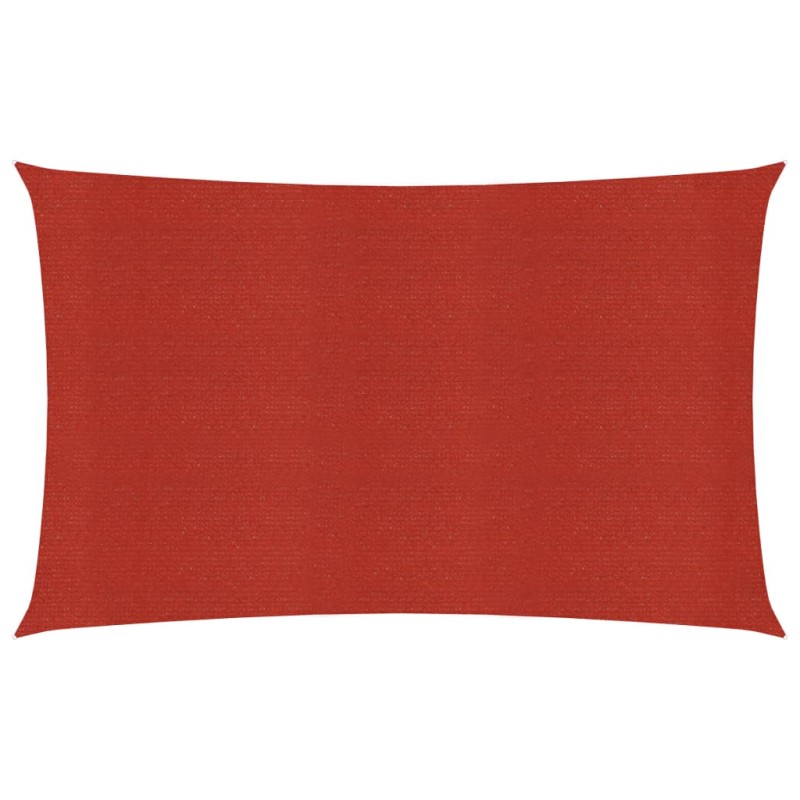 vidaXL Toldo de vela HDPE rojo 160 g/m² 2x4 m vidaXL Toldo de vela HDPE rojo 160 g/m² 2x4 m