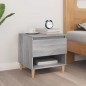 vidaXL Mesita de noche madera contrachapada gris Sonoma 50x46x50 cm vidaXL Mesita de noche madera contrachapada gris Sonoma 50x46x50 cm