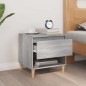 vidaXL Mesita de noche madera contrachapada gris Sonoma 50x46x50 cm vidaXL Mesita de noche madera contrachapada gris Sonoma 50x46x50 cm