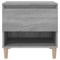vidaXL Mesita de noche madera contrachapada gris Sonoma 50x46x50 cm vidaXL Mesita de noche madera contrachapada gris Sonoma 50x46x50 cm
