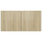 vidaXL Set de muebles para TV 4 pzas madera contrachapada roble Sonoma