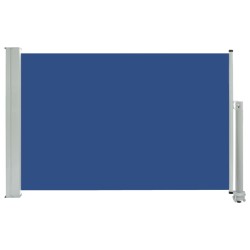 vidaXL Toldo lateral retráctil de jardín azul 60x300 cm