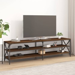 vidaXL Mueble de TV madera contrachapada roble marrón 180x40x50 cm
