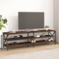 vidaXL Mueble de TV madera contrachapada roble marrón 180x40x50 cm vidaXL Mueble de TV madera contrachapada roble marrón 180x40x50 cm