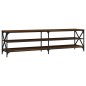 vidaXL Mueble de TV madera contrachapada roble marrón 180x40x50 cm vidaXL Mueble de TV madera contrachapada roble marrón 180x40x50 cm