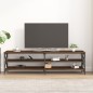 vidaXL Mueble de TV madera contrachapada roble marrón 180x40x50 cm vidaXL Mueble de TV madera contrachapada roble marrón 180x40x50 cm