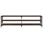 vidaXL Mueble de TV madera contrachapada roble marrón 180x40x50 cm vidaXL Mueble de TV madera contrachapada roble marrón 180x40x50 cm