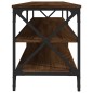 vidaXL Mueble de TV madera contrachapada roble marrón 180x40x50 cm vidaXL Mueble de TV madera contrachapada roble marrón 180x40x50 cm