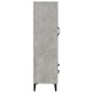 vidaXL Aparador de madera contrachapada gris hormigón 70x31x115 cm vidaXL Aparador de madera contrachapada gris hormigón 70x31x115 cm