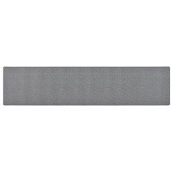 vidaXL Alfombra de pasillo gris oscuro 80x400 cm