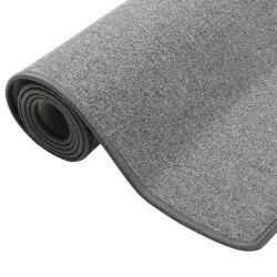 vidaXL Alfombra de pasillo gris oscuro 80x400 cm